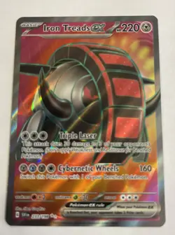 Pokemon : SV SCARLET & VIOLET IRON TREADS ex 233/198 FULL ART SECRET RARE - Image 1