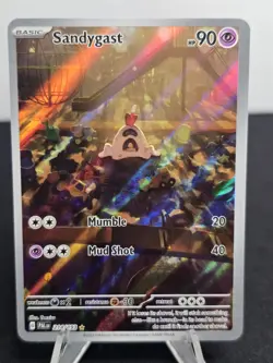 Sandygast 214/193 Sv02 Paldea Evolved Illustration Rare IR TCG Pokemon - Image 1