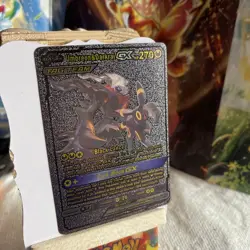 Pokemon Umbreon & Darkrai GX Tag Team 270 HP Black Foil Fan Art NM - Image 2