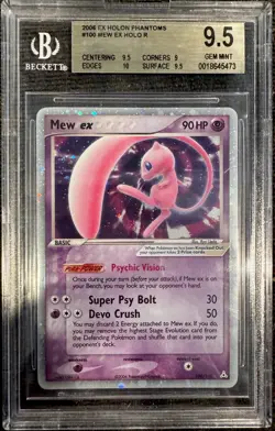 Pokemon Mew EX Holon Phantoms 2006 100 Holo Rare BGS 9.5 POP 14 - Image 1