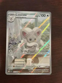 Pokemon Black Bolt Cinccino Illustration Rare Holo 153/086 English - Image 1