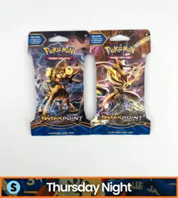 POKEMON TCG XY BREAKPOINT SLEEVED BOOSTER PACKS LOT OF 2 - Image 1