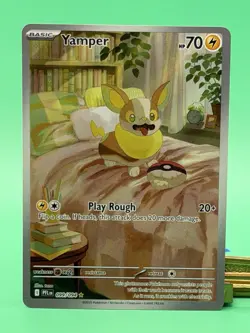 Pokemon TCG Yamper 99/94 ME02: Phantasmal Flames Illustration Rare NM English - Image 1