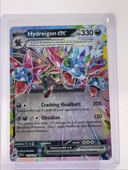 HYDREIGON EX 2024 POKEMON SURGING SPARKS DOUBLE RARE 119/191 Q2765 - Image 1