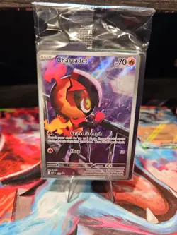 Charcadet 022 ETB Black Star Promo - Pokemon TCG Phantasmal Flames - NM/SEALED - Image 3
