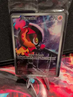 Charcadet 022 ETB Black Star Promo - Pokemon TCG Phantasmal Flames - NM+/SEALED - Image 2
