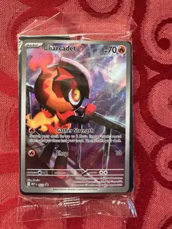 Charcadet 022 ETB Black Star Promo - Pokemon TCG Phantasmal Flames - NM+/SEALED - Image 1