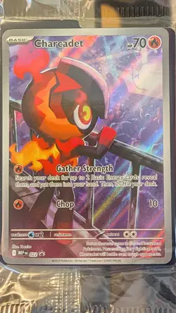 Charcadet 022 ETB Black Star Promo - Pokemon TCG Phantasmal Flames - NM+/SEALED - Image 1
