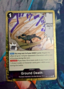Ground Death - OP14-096 - Rare - One Piece The Azure Sea's Seven - Event Foil EN - Image 1