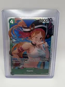 Bandai Nami Character Card OP14-031 2000 Power Special Foil One Piece - Image 1