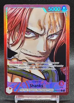 Shanks OP09-001 L Leader Foil English Emperors in the New World One Piece - Image 1