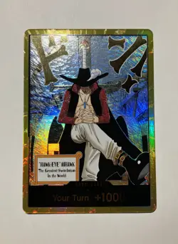 DON!! Card (Dracule Mihawk) (Gold) - The Azure Sea's Seven (OP14) - Image 1