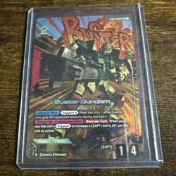 Buster Gundam LR Plus GD01-046 English Card Game TCG Alt Art Foil - Image 1