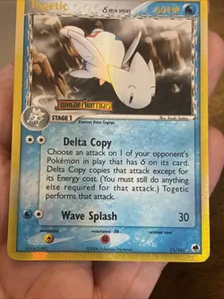 Pokemon TCG Togetic EX Dragon Frontiers 11/101 Reverse Holo stamped Foil Card - Image 4