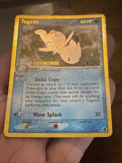 Pokemon TCG Togetic EX Dragon Frontiers 11/101 Reverse Holo stamped Foil Card - Image 5
