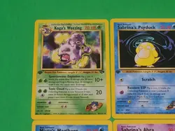 Pokemon Vintage 1st Edition GYM Challenge Cards Lot Of 4 NM Sabrina's Psyduck ++ - Image 2