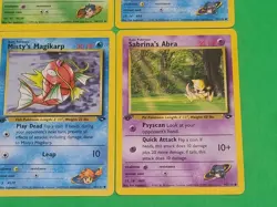 Pokemon Vintage 1st Edition GYM Challenge Cards Lot Of 4 NM Sabrina's Psyduck ++ - Image 4
