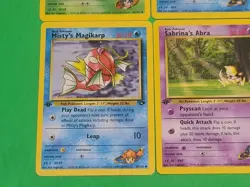 Pokemon Vintage 1st Edition GYM Challenge Cards Lot Of 4 NM Sabrina's Psyduck ++ - Image 5