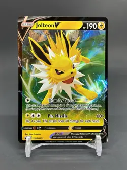 Jolteon V - SWSH151 - Pokemon Sword & Shield Promo Ultra Rare Holo Card - Image 1