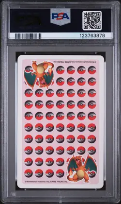 1998 POKEMON STADIUM RED VERSION PLAYING CARDS KING OF CLUBS MACHAMP PSA 8 - Image 2