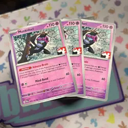 Playset of 3 Munkidori 095/167 Play Stamp Prize Pack - NM Pokemon Card - Image 1