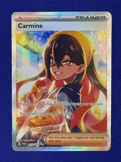 Carmine 217/167 Twilight Masquerade SIR Pokemon TCG Card NM - Image 1