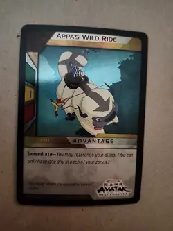 Avatar Last Airbender Appa's Wild Ride Promo Upper Deck QuickStrike Trading Card - Image 1