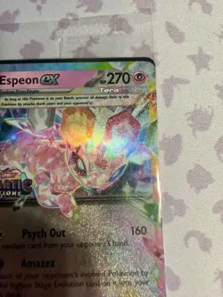 Pokemon TCG Espeon EX Prismatic Evolutions Promo Card 034/131 Stamped Sealed NM - Image 3