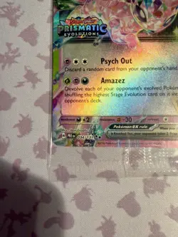 Pokemon TCG Espeon EX Prismatic Evolutions Promo Card 034/131 Stamped Sealed NM - Image 4