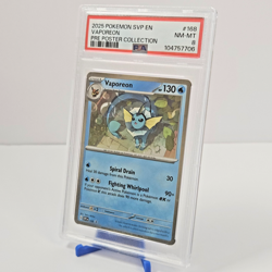 Vaporeon PSA 8 NM-MT – SVP #168 Pre Poster Collection Pokemon Promo Card - Image 1