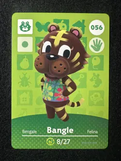 Bangle #056 Animal Crossing Amiibo Card Series 1 Authentic +Tracking# - Image 1