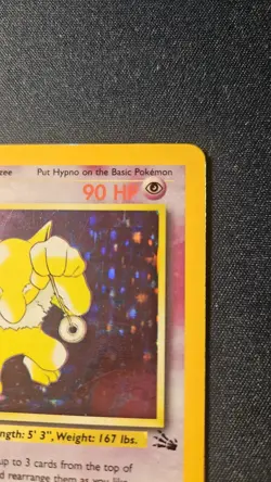 Pokemon TCG Hypno Fossil Holo Card 8/62 Unlimited Rare - Image 4
