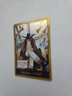 DON!! Card Gold Frame Mihawk OP14 ONE PIECE Seven Warlords of the Azure Ocean NM - Image 3