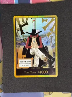 DON!! Card Gold Frame Mihawk OP14 ONE PIECE Seven Warlords of the Azure Ocean NM - Image 1