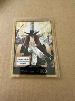 DON!! Card Gold Frame Mihawk OP14 ONE PIECE Seven Warlords of the Azure Ocean NM - Image 1
