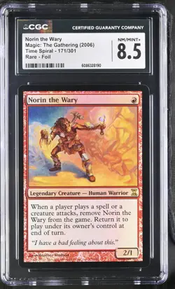 NORIN THE WARY Time Spiral Foil Rare CGC 8.5 MTG EDH [Nostalgium] - Image 1