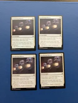 MTG Deafening Silence X4: Throne of Elderaine #10 - NM - Image 1