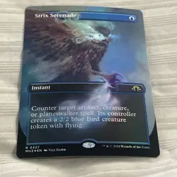 FOIL MTG Strix Serenade (Borderless) #327 Modern Horizons 3 Magic The Gathering - Image 1