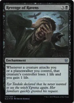 Revenge of Ravens - FOIL - U Throne of Eldraine 104 - MTG - Image 1