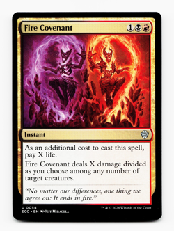 Fire Covenant [Commander: Lorwyn Eclipsed] Magic MTG ECC 0054 NM 💀🔥 - Image 1