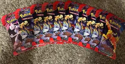 Pokemon TCG Destined Rivals Sleeved Booster Packs Lot of 10 New Factory Sealed - Image 1
