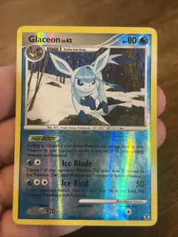 Pokemon Glaceon Rising Rivals #41/111 80HP Uncommon Reverse Holo English - Image 1
