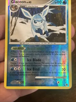 Pokemon Glaceon Rising Rivals #41/111 80HP Uncommon Reverse Holo English - Image 3