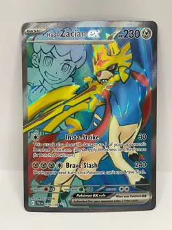 Hop's Zacian ex Ultra Rare Pokemon TCG Journey Together 176/159 - Image 1