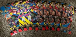 Pokemon TCG Mega Evolution Sleeved Booster Pack Lot of 10 New Factory Sealed - Image 1