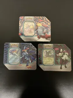 Pokemon TCG: Paldea Partners Tin - Set of 3 New Factory Sealed 15x Booster Packs - Image 1