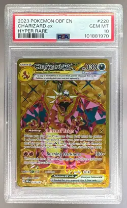 101881970 Charizard ex 2023 Pokemon SV Obsidian Flames - OBF EN #228 PSA 10 - Image 1