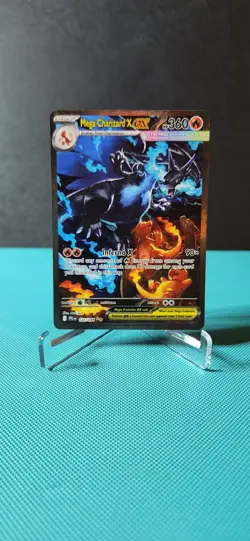 Mega Charizard X EX SIR 125 (English) Phantasmal Flames Pokemon TCG - Image 1