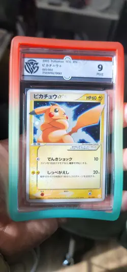Pikachu Gold Star #1 Pokemon Japanese 2005 Gift Box 9 w/ Subs CLEAN PSA 9 convrt - Image 3
