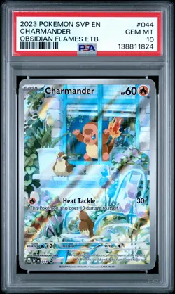 2023 POKEMON SVP EN-SV BLACK STAR PROMO #044 CHARMANDER PSA 10 - Image 1
